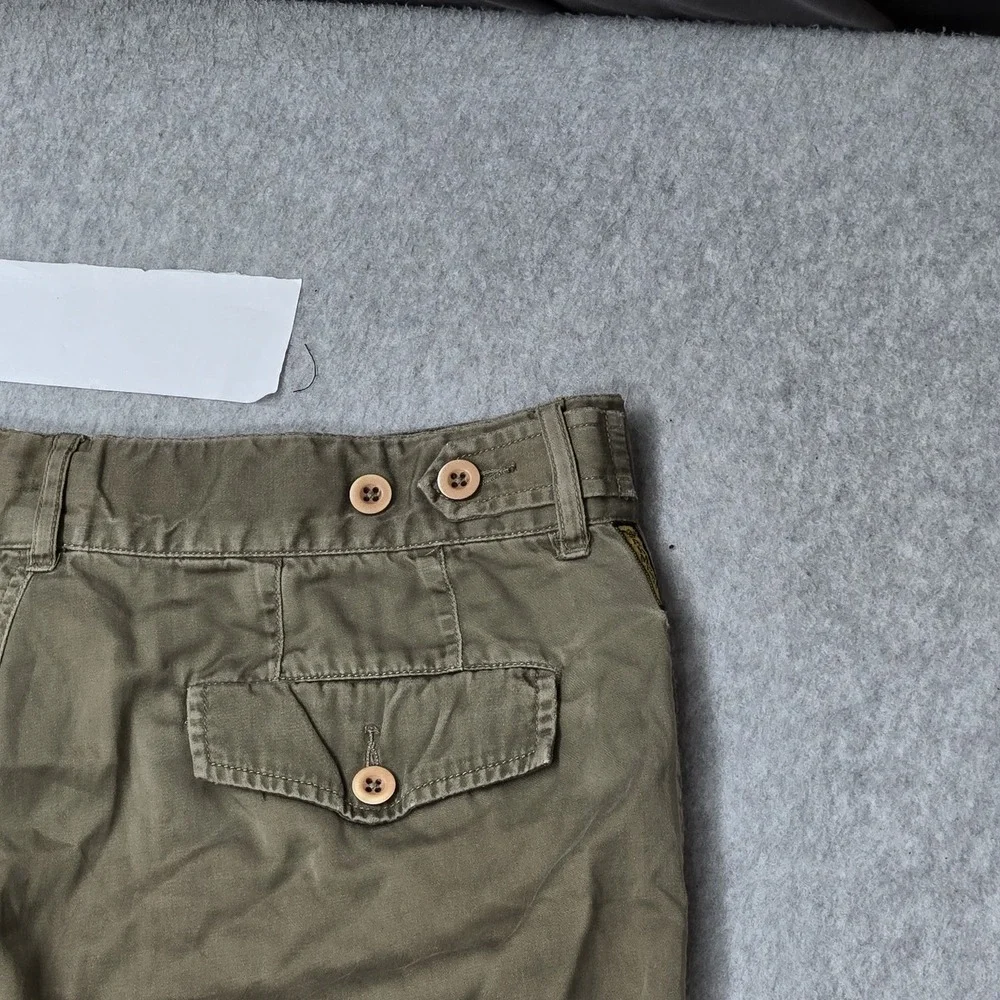 Armani Jeans Men Pants 33 Green Casual Button Fly 27